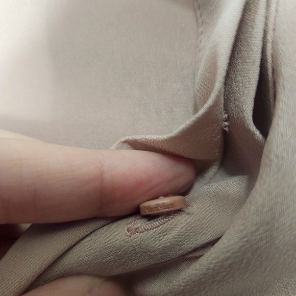 MaxMara Leisure Pink Silk Front Blouse Top - Picture 6 of 9